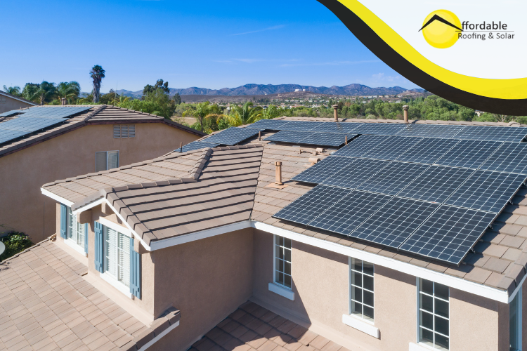 San Juan Bautista skyline with solar-powered homes